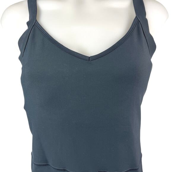 Old Navy Active Powersoft Black V-neck Racerback Bodysuit Jumpsuit Romper Size L - Picture 3 of 4